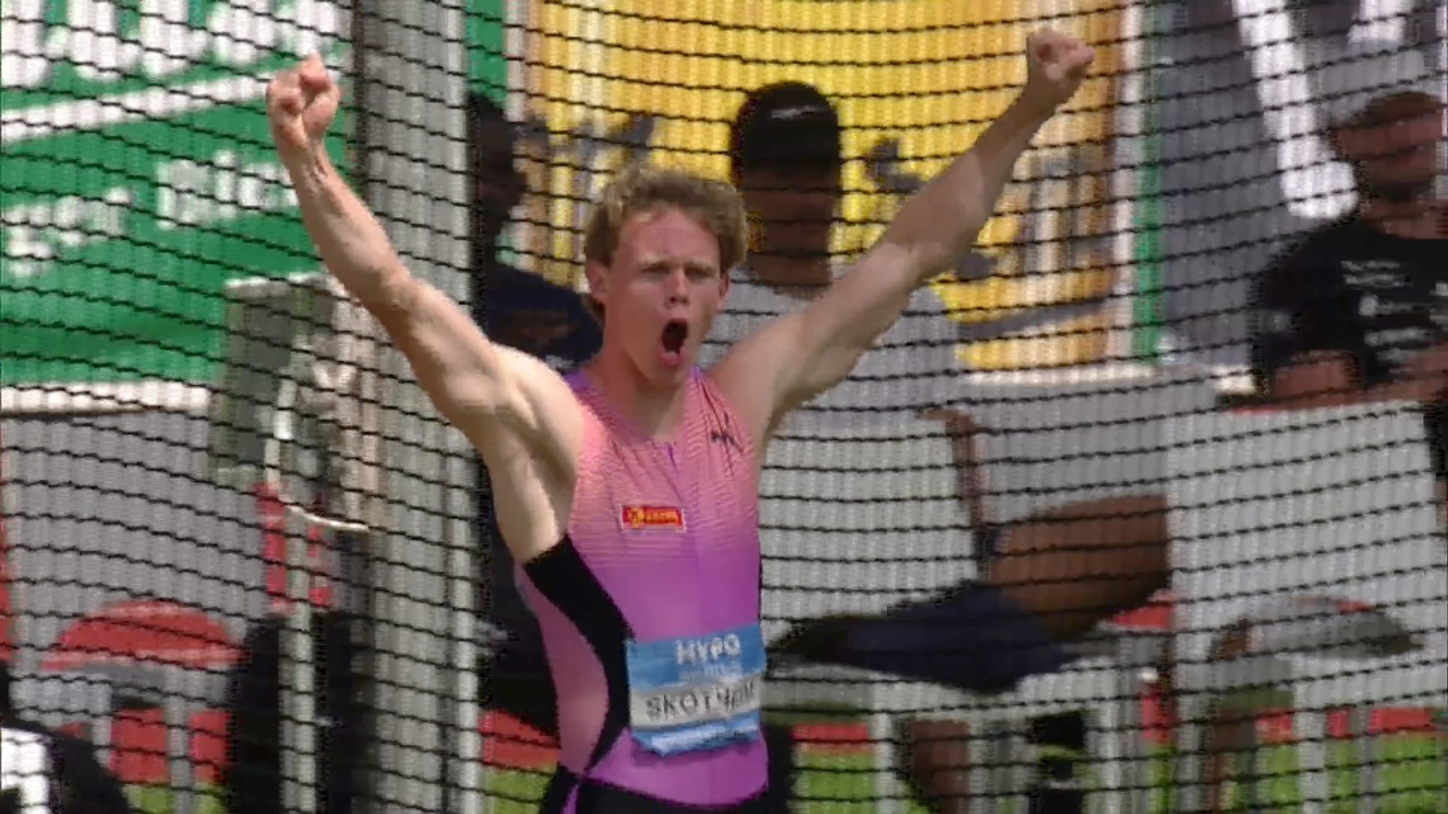 Sander Skotheim: Nær personlig rekord på 110 meter hekk