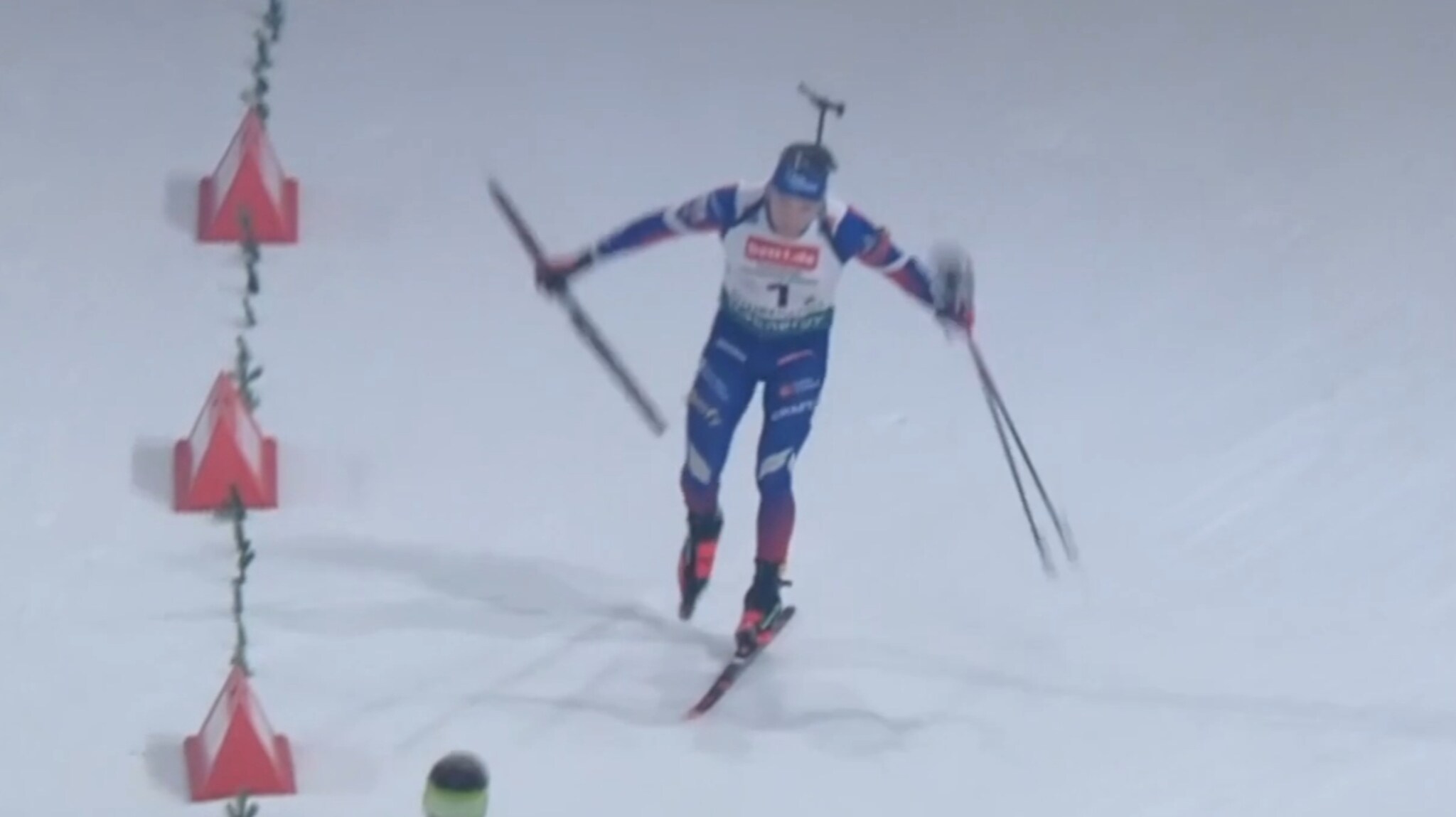 Må gå med én ski: - Hvordan klarte han det?