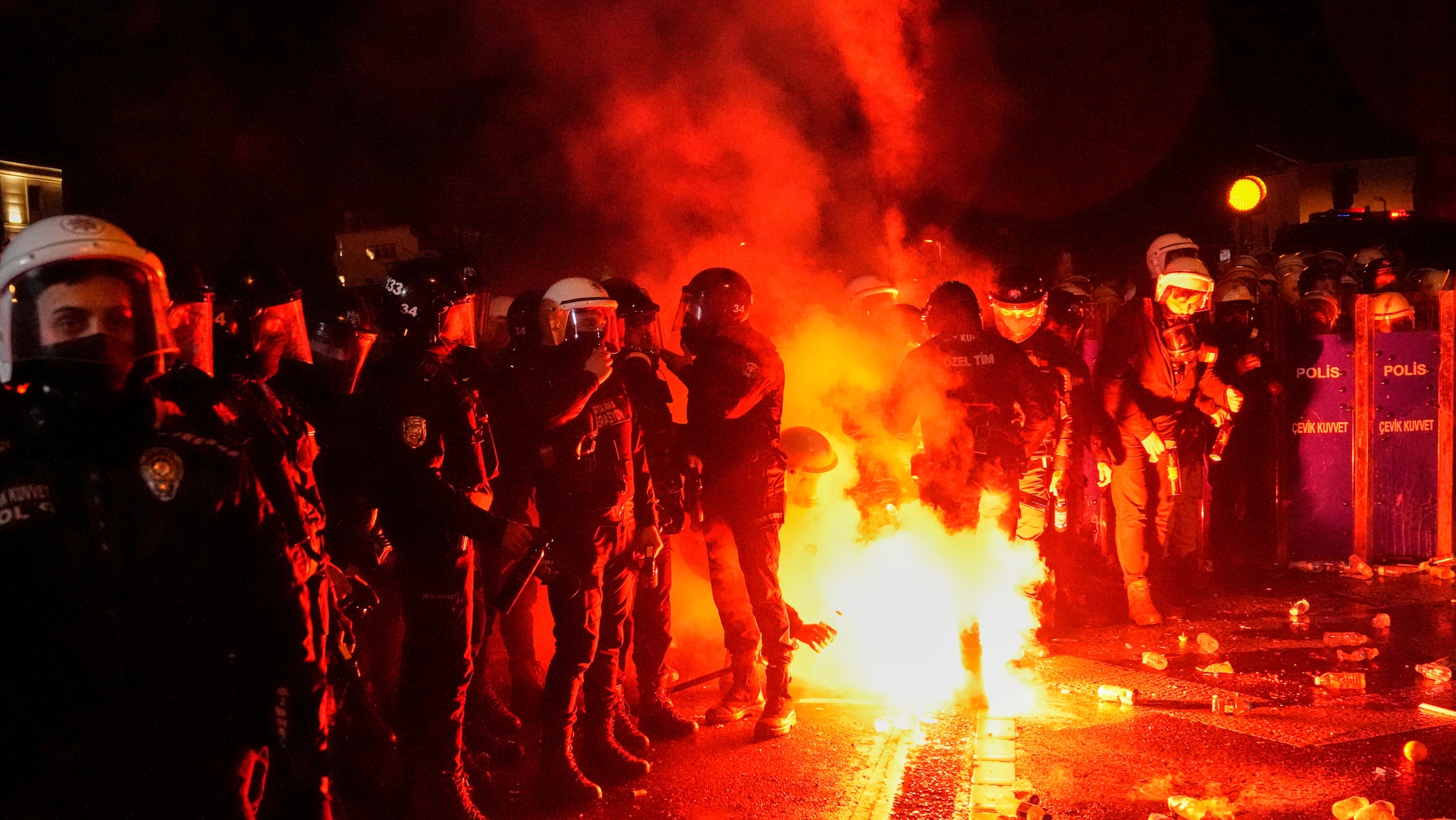 Protester i Istanbul