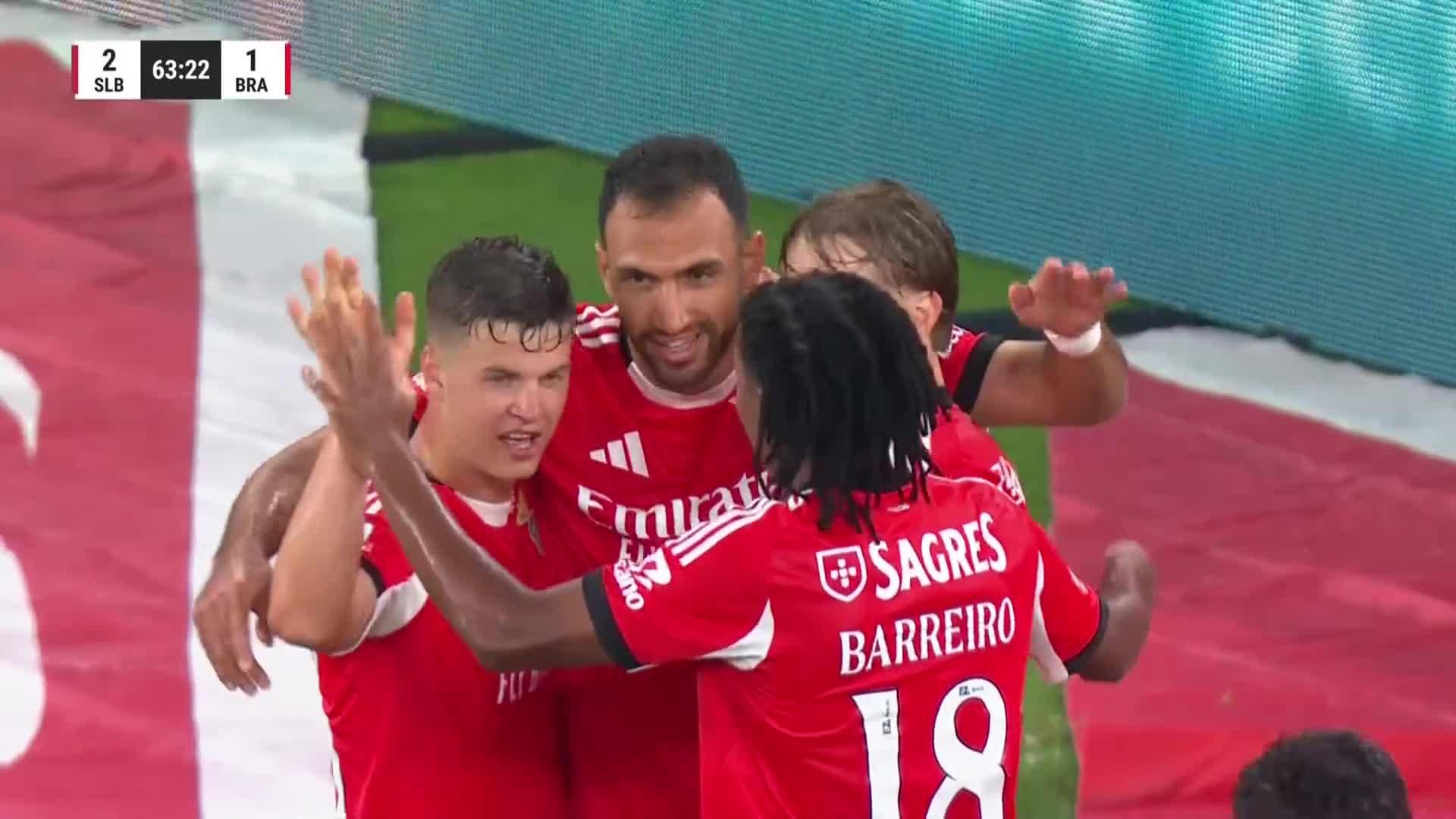 Vangelis Pavlidis med mål mot Braga