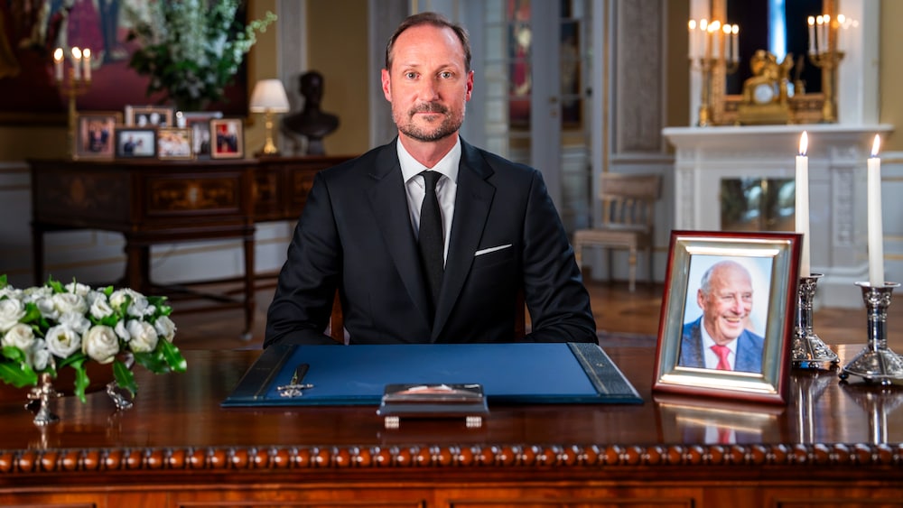 Kong Haakons første tale: – Takk for at du var en så god pappa
