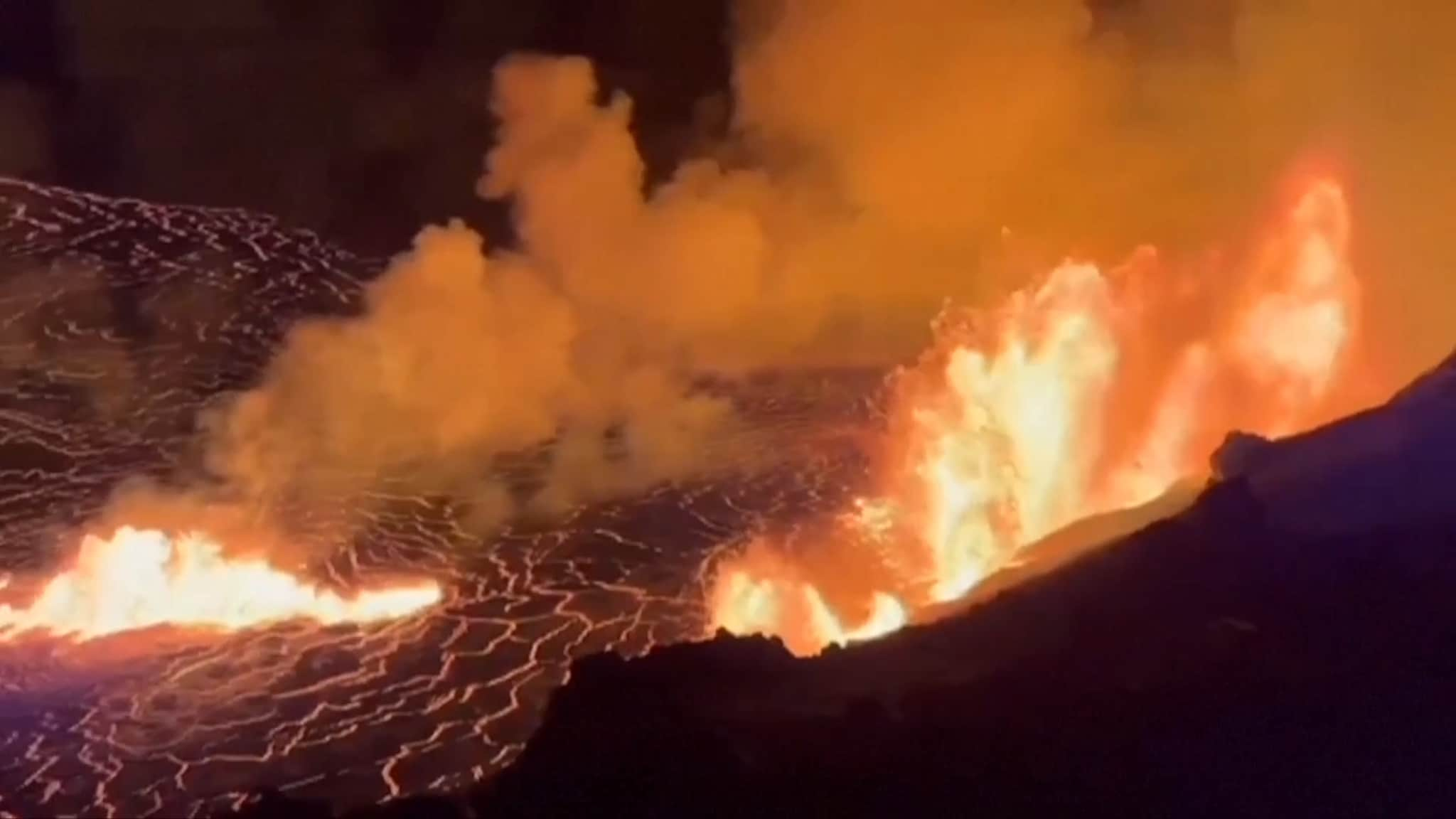 Vulkanen Kilauea på Haiwai har utbrudd