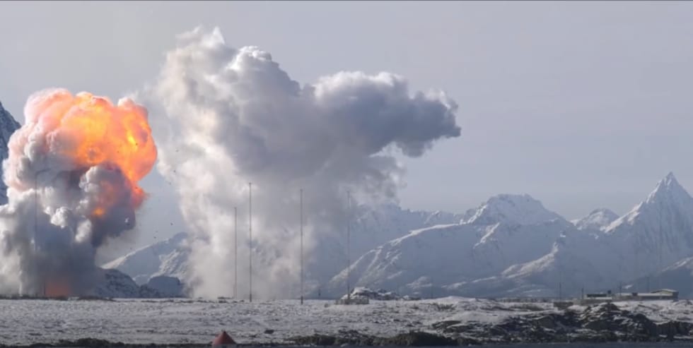 Historisk rakettoppskytning fra Andøya: Se eksplosjonen - VGTV