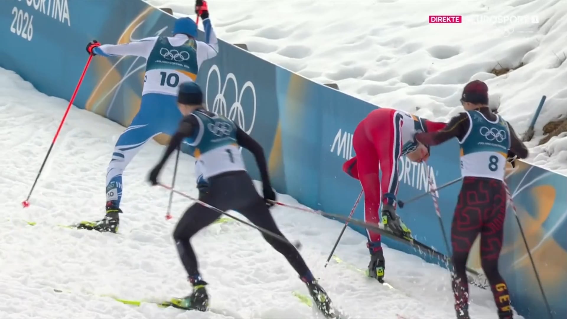 Her går det nesten galt for gullvinneren