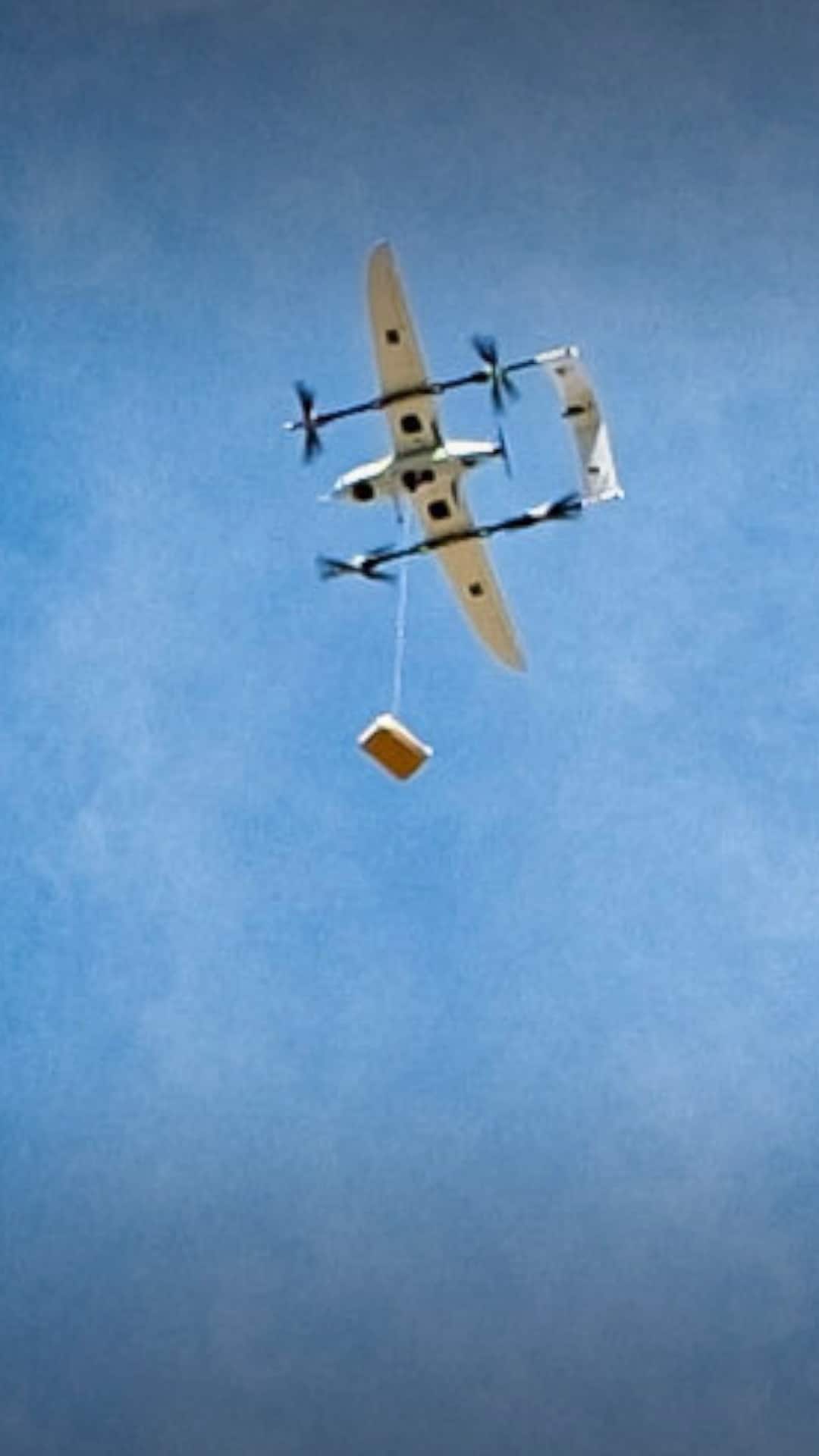 Vi fikk burger levert av drone!