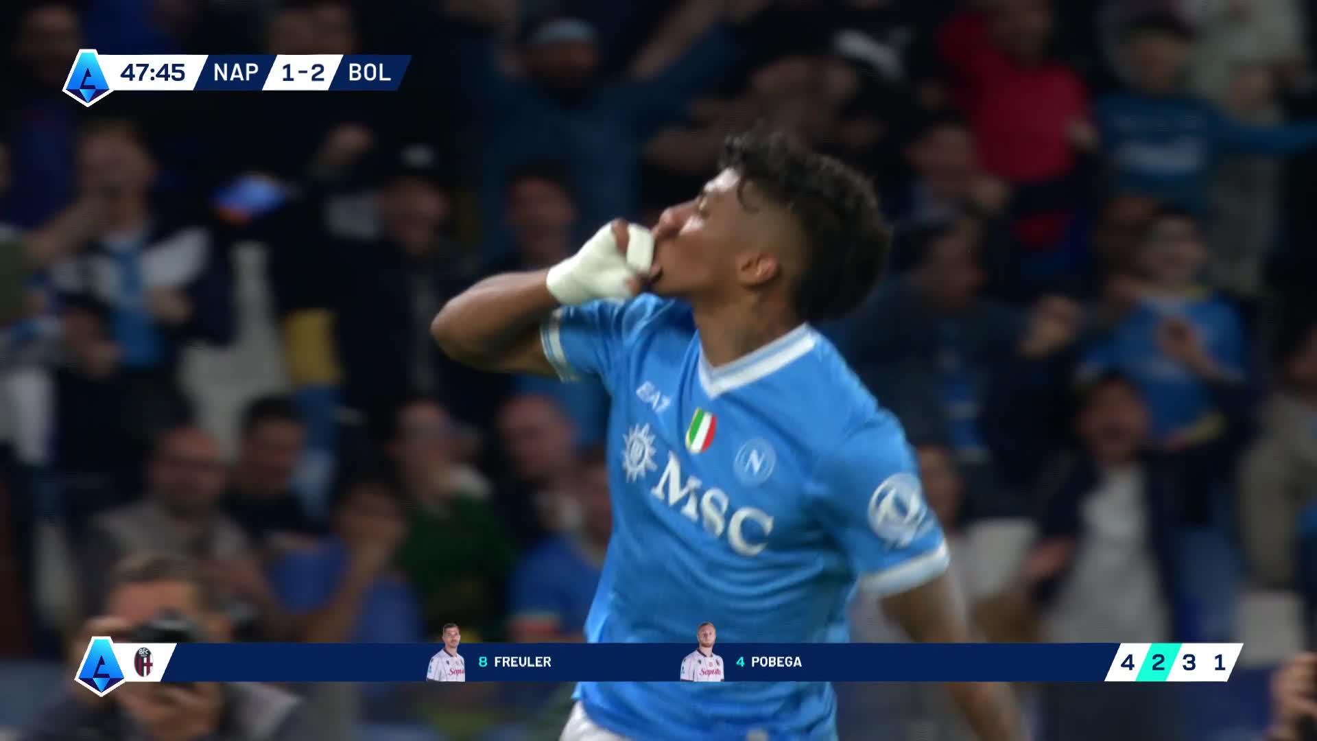 Santos scorer mot Bologna