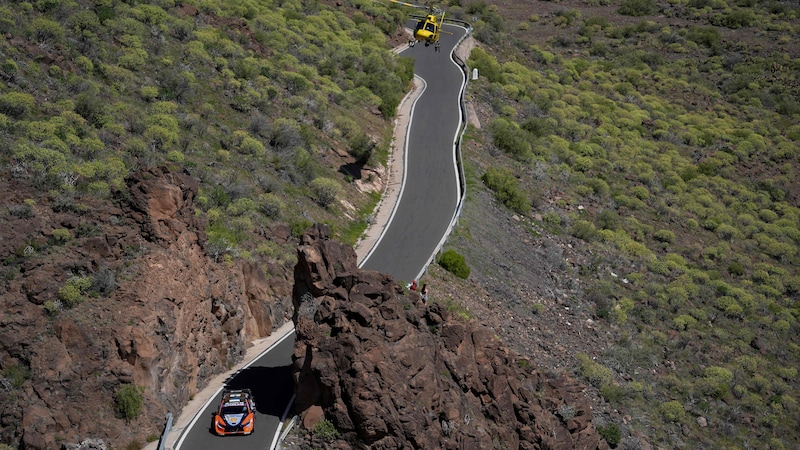 Rally: Oliver Solberg nærmer seg teten på Kanariøyene