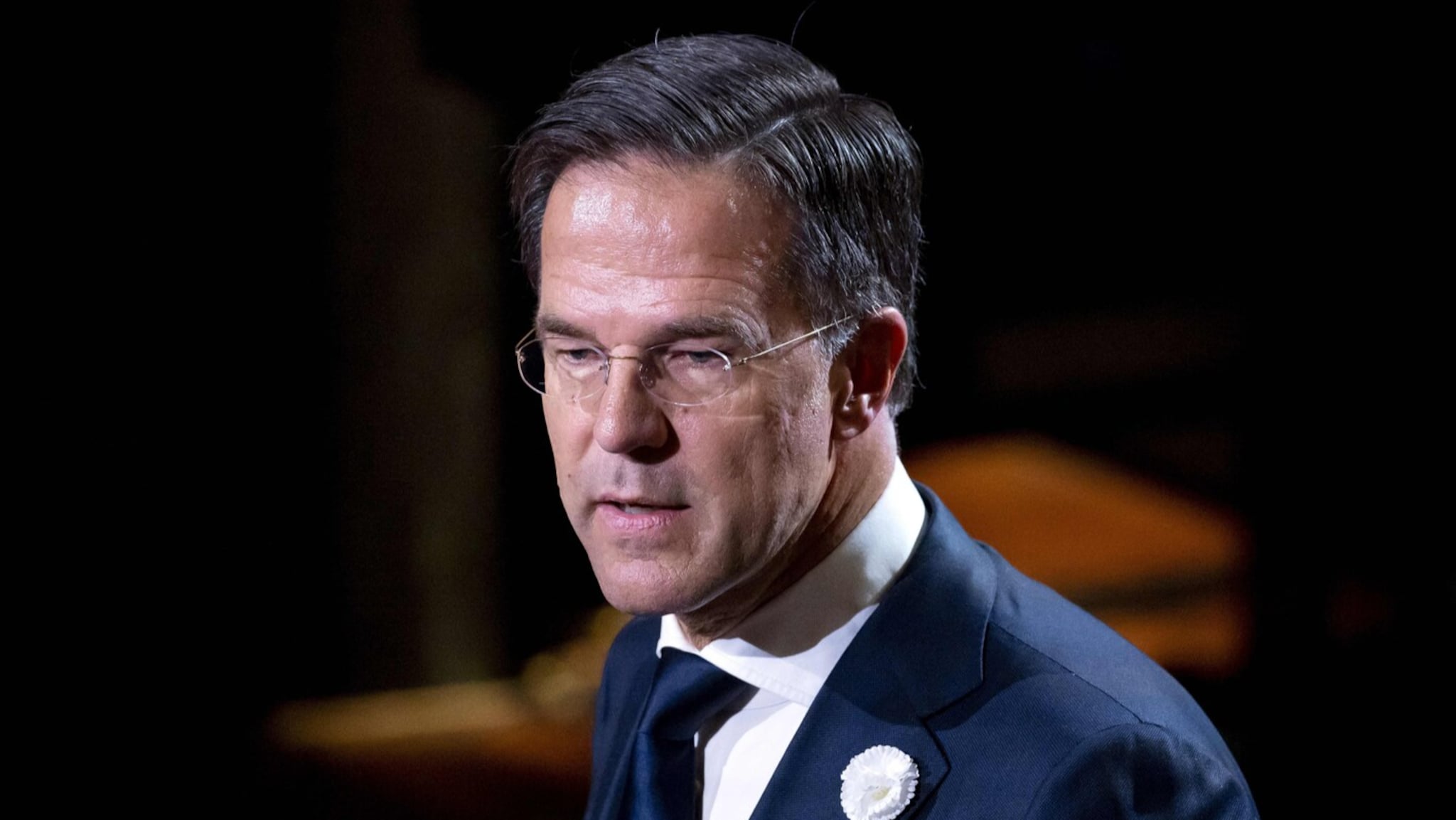 Natos generalsekretær Mark Rutte holder pressekonferanse