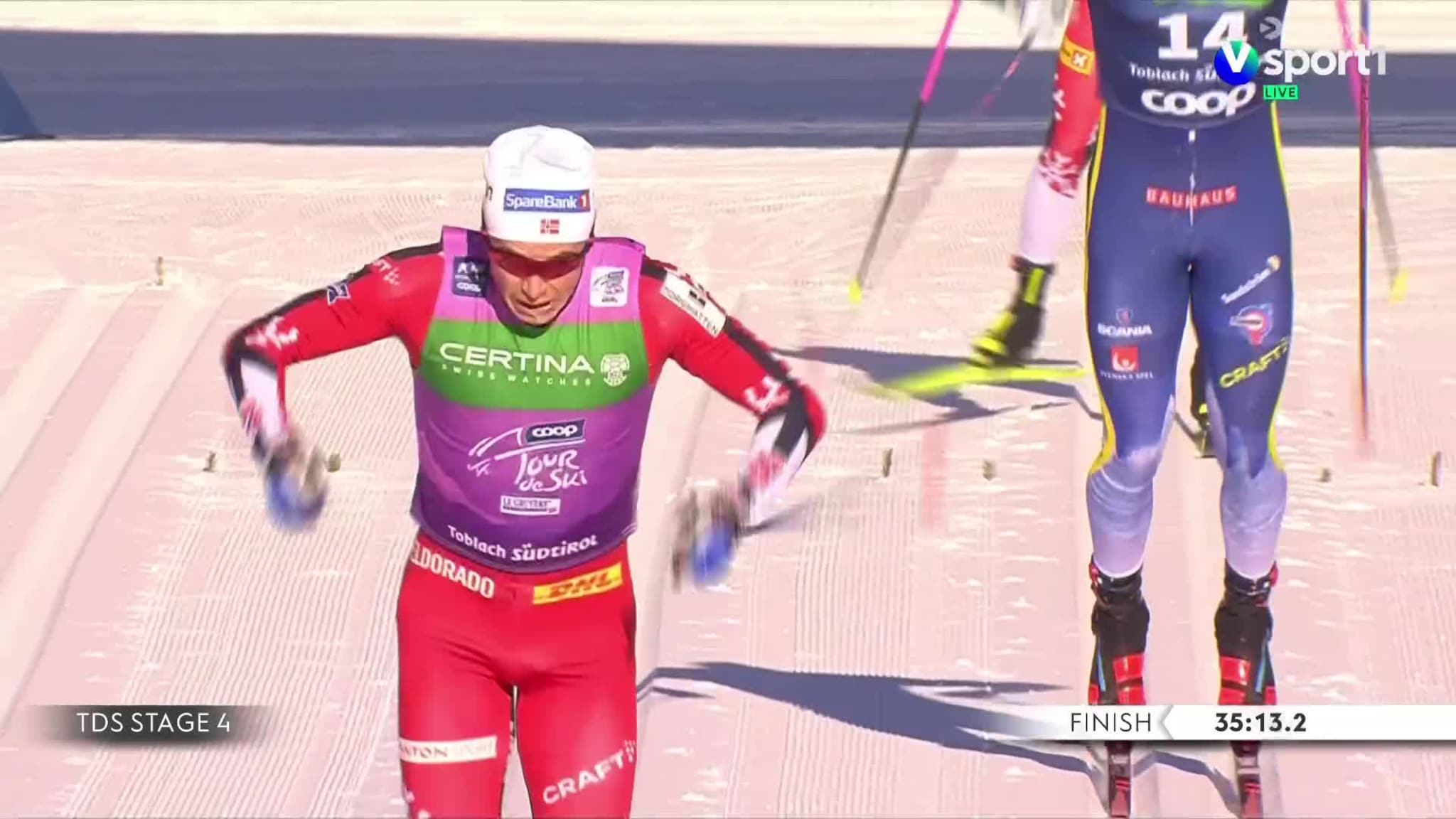 Amundsen vinner jaktstart, Klæbo leder Tour de Ski