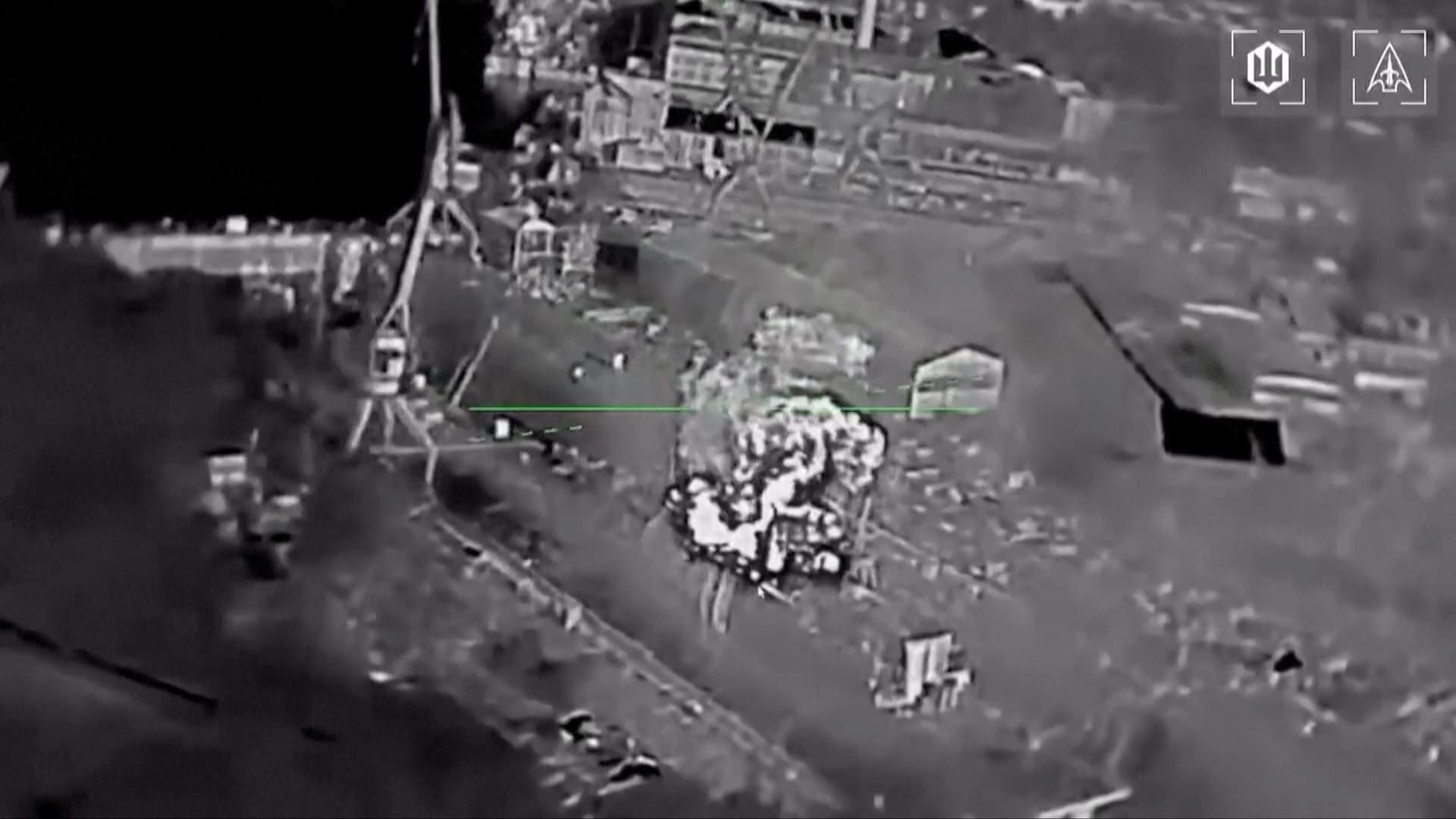 Massivt droneangrep