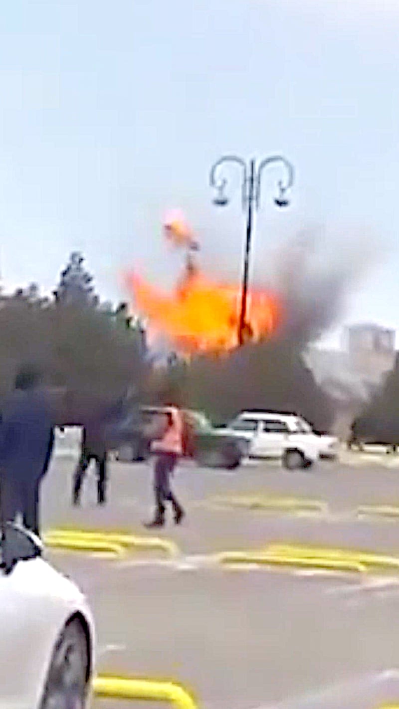 Drone slo ned i Aserbajdsjan: Hevder Iran sto bak angrepet