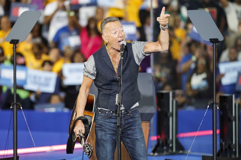 Bruce Springsteen opptrådte for Kamala Harris