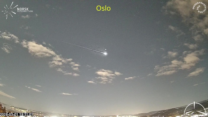 Kraftig meteor over Sør-Norge: – Ganske sprøtt