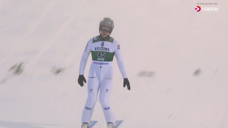 Kombinertløper Andreas Skoglund disket - hadde fire centimeter for stor dress