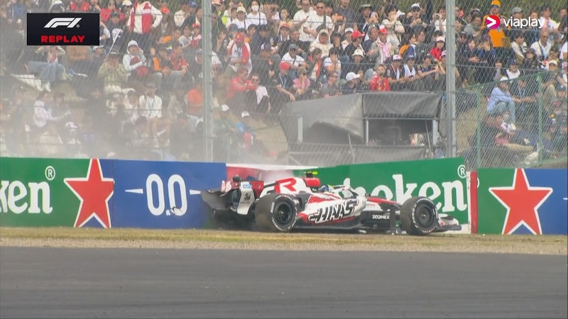 Formel 1: Stygg krasj og sikkerhetsbil – Antonelli suveren i Japan