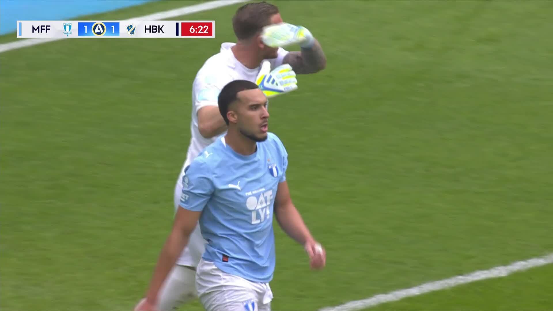 Omar Faraj med mål mot Malmö
