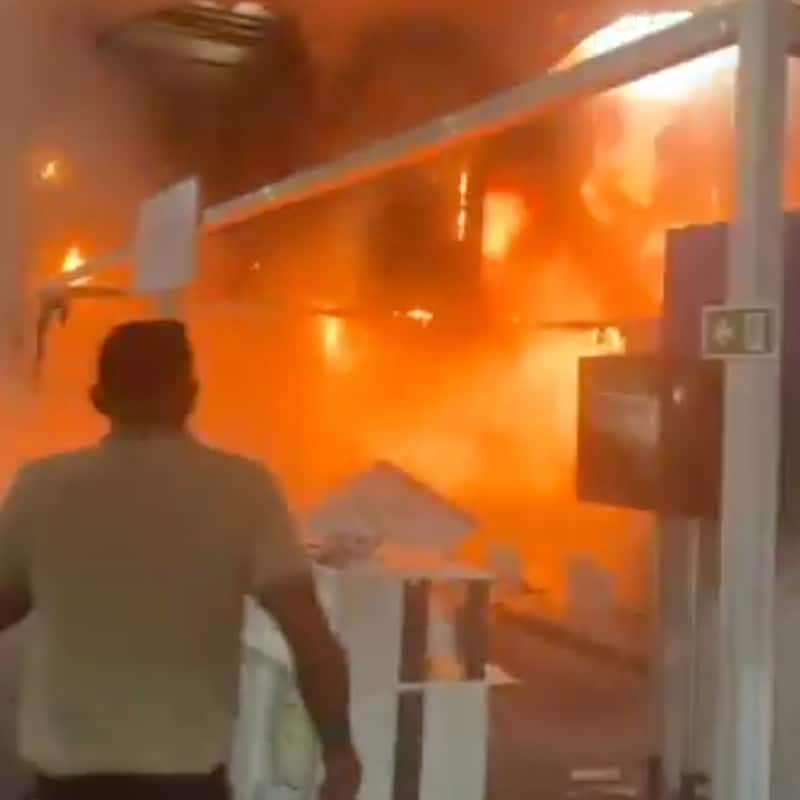 Brann på klima­toppmøtet: – Folk begynte å løpe