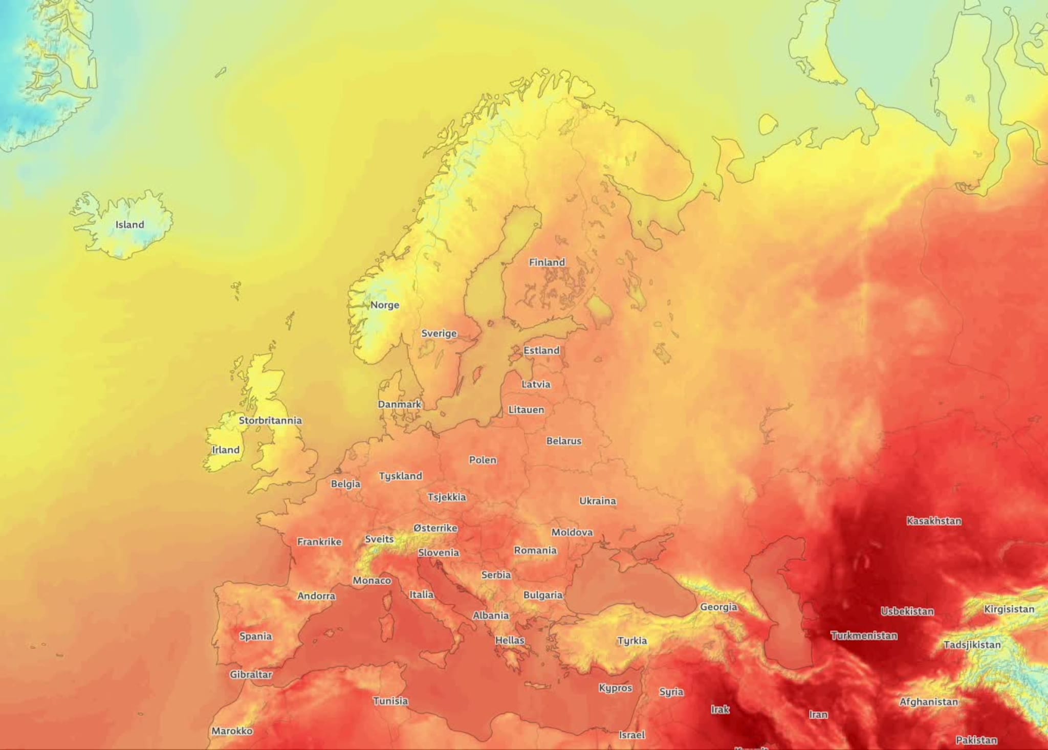 Varmen velter inn: Venter 40 grader i Paris