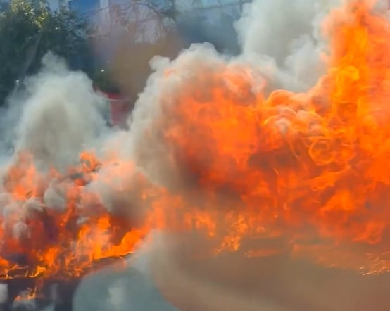 Full stopp etter bilbrann i Oslo
