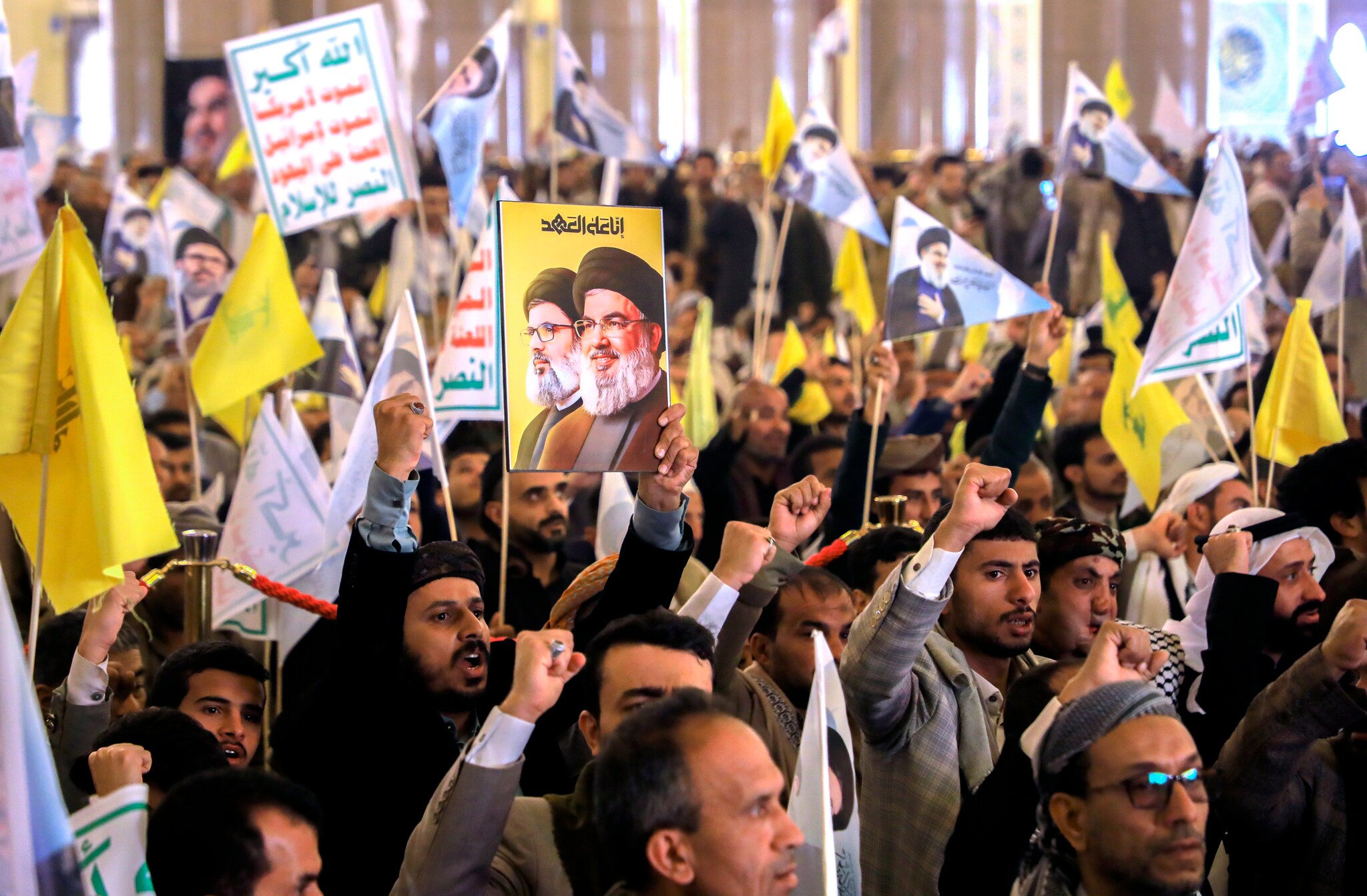 Hassan Nasrallah begraves i Beirut