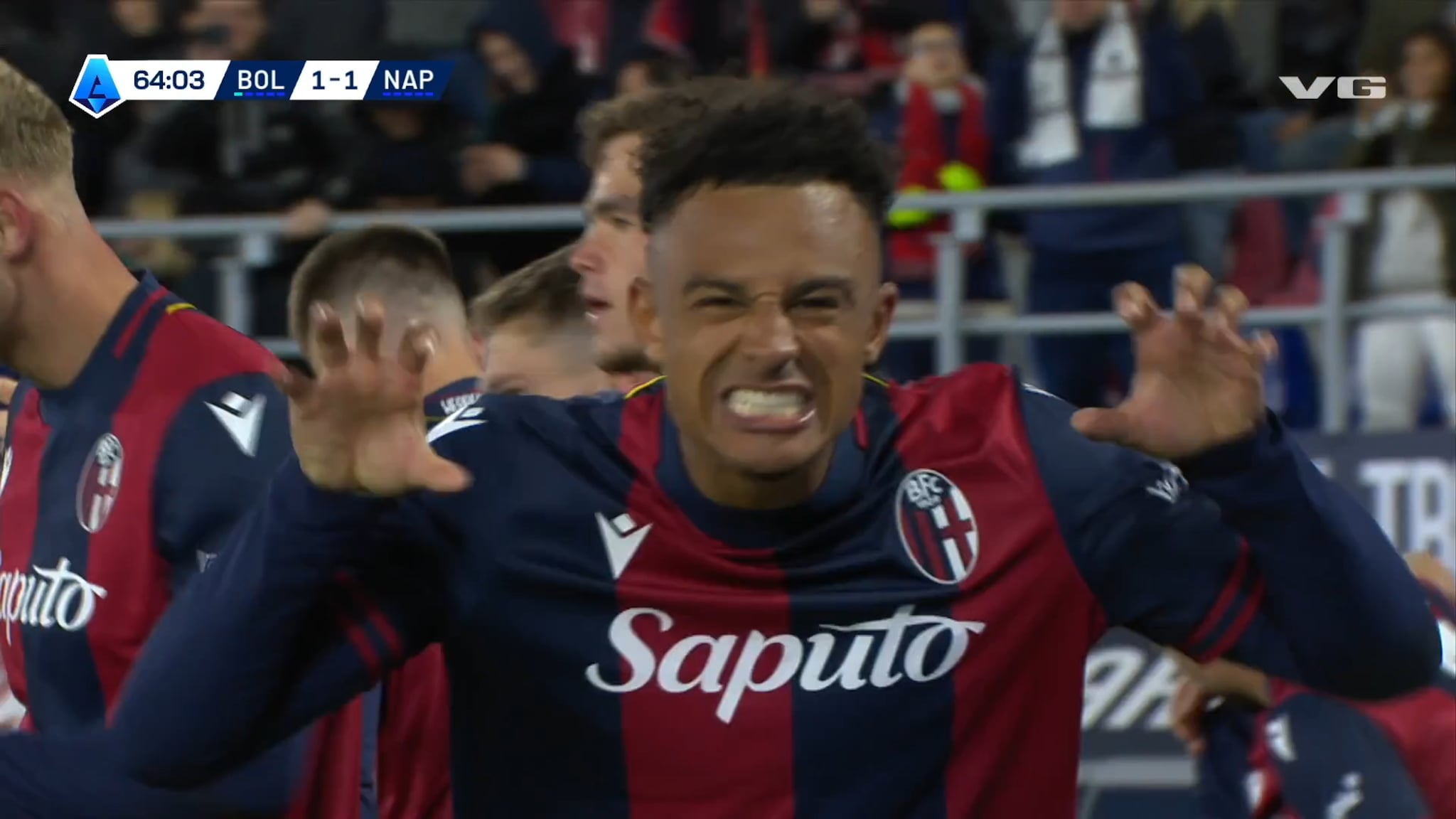 Utsøkt hælflikk da Bologna og Napoli spilte uavgjort