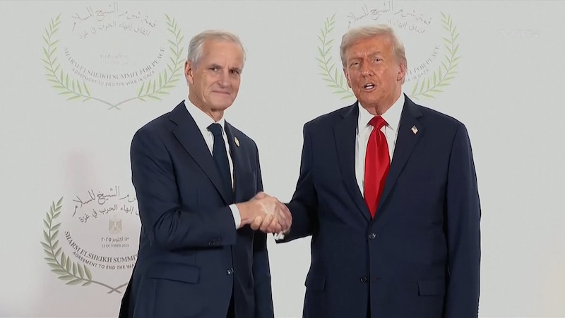 Støre møtte Trump under toppmøte om Gaza