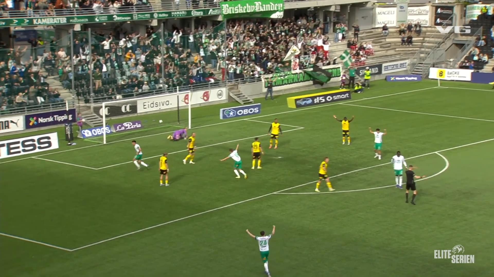 Se høydepunktene: Aksel Potur ble helten på Briskeby – Hamkam slo Lillestrøm