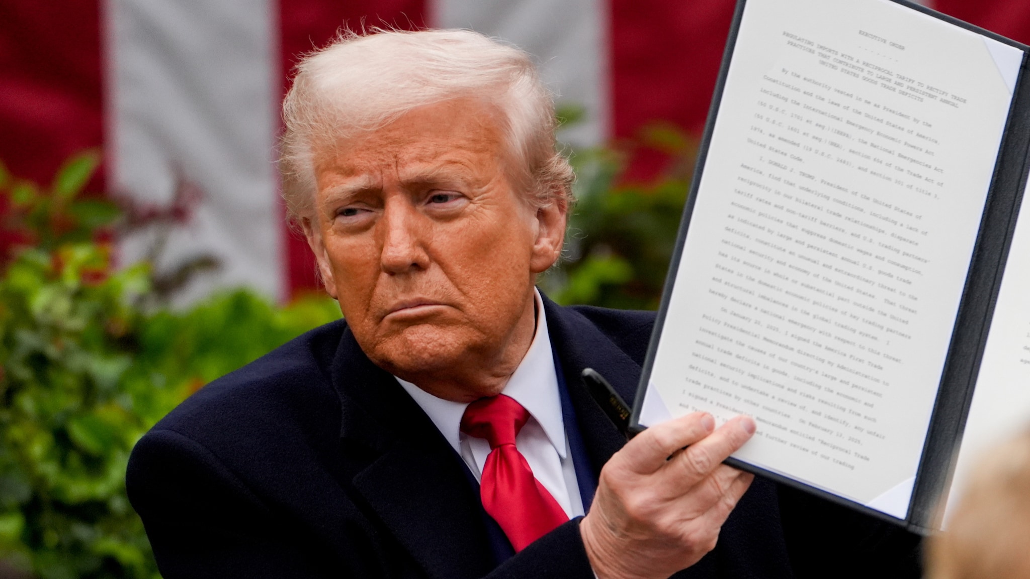 Se hele: Trump presenterer tollsatsene
