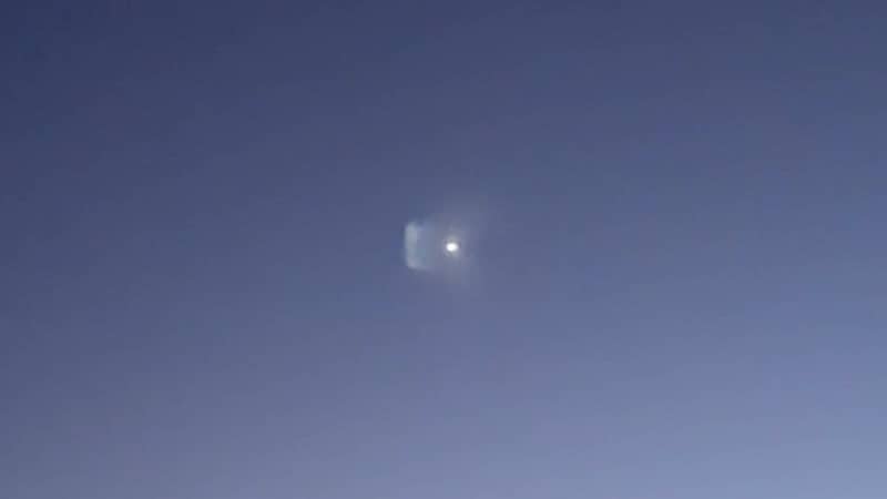 «Ukjent lys» kan ha vært SpaceX-rakett