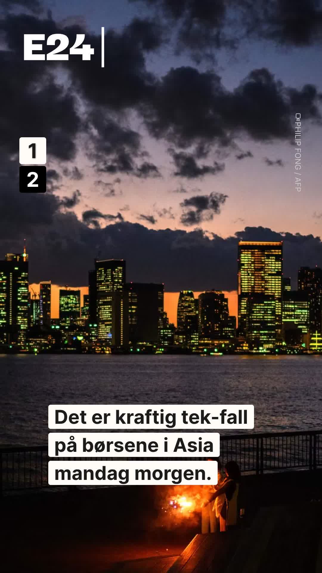 Kraftig tek-fall på børsene i Asia