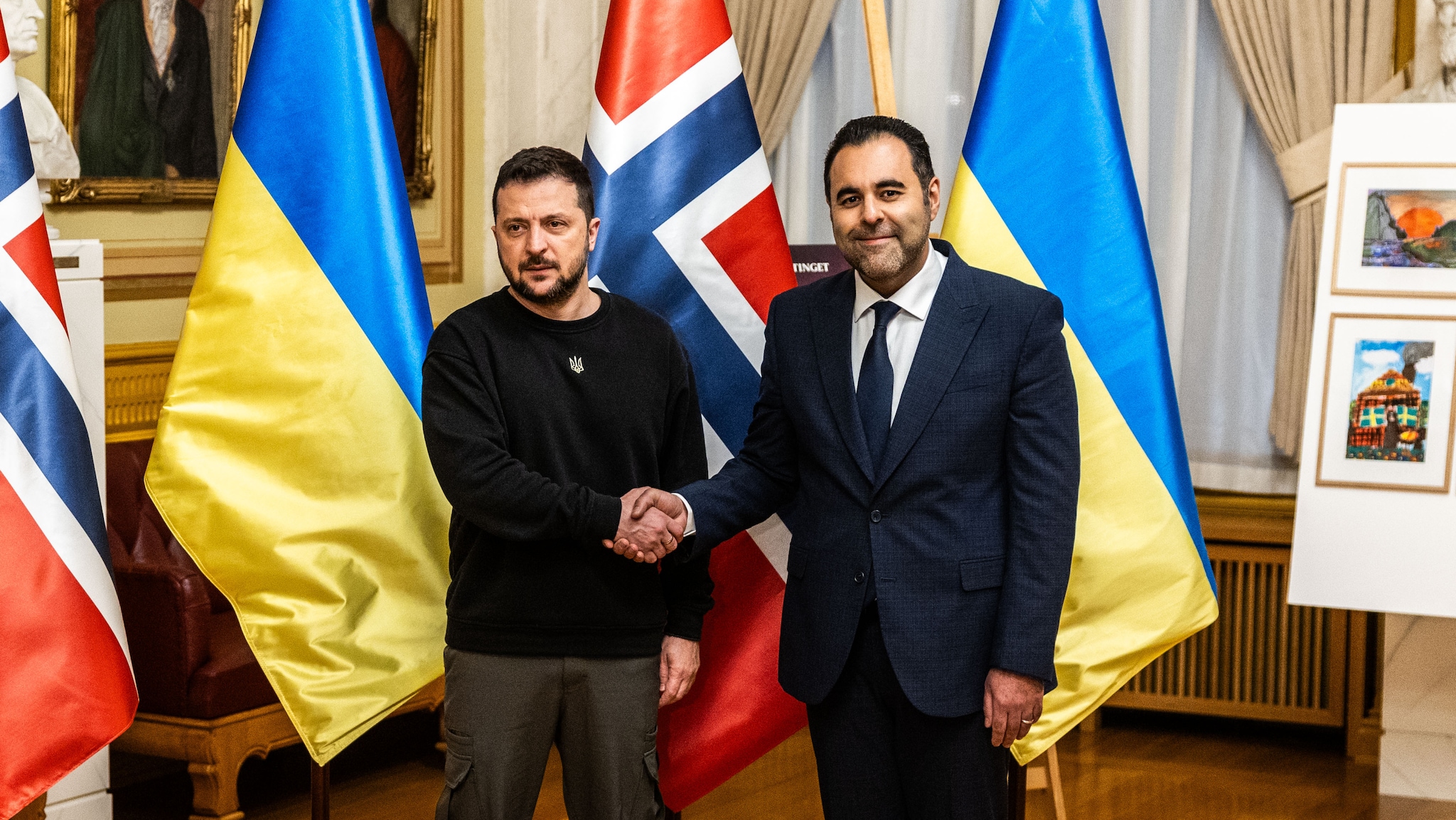 President Zelenskyj er i Oslo