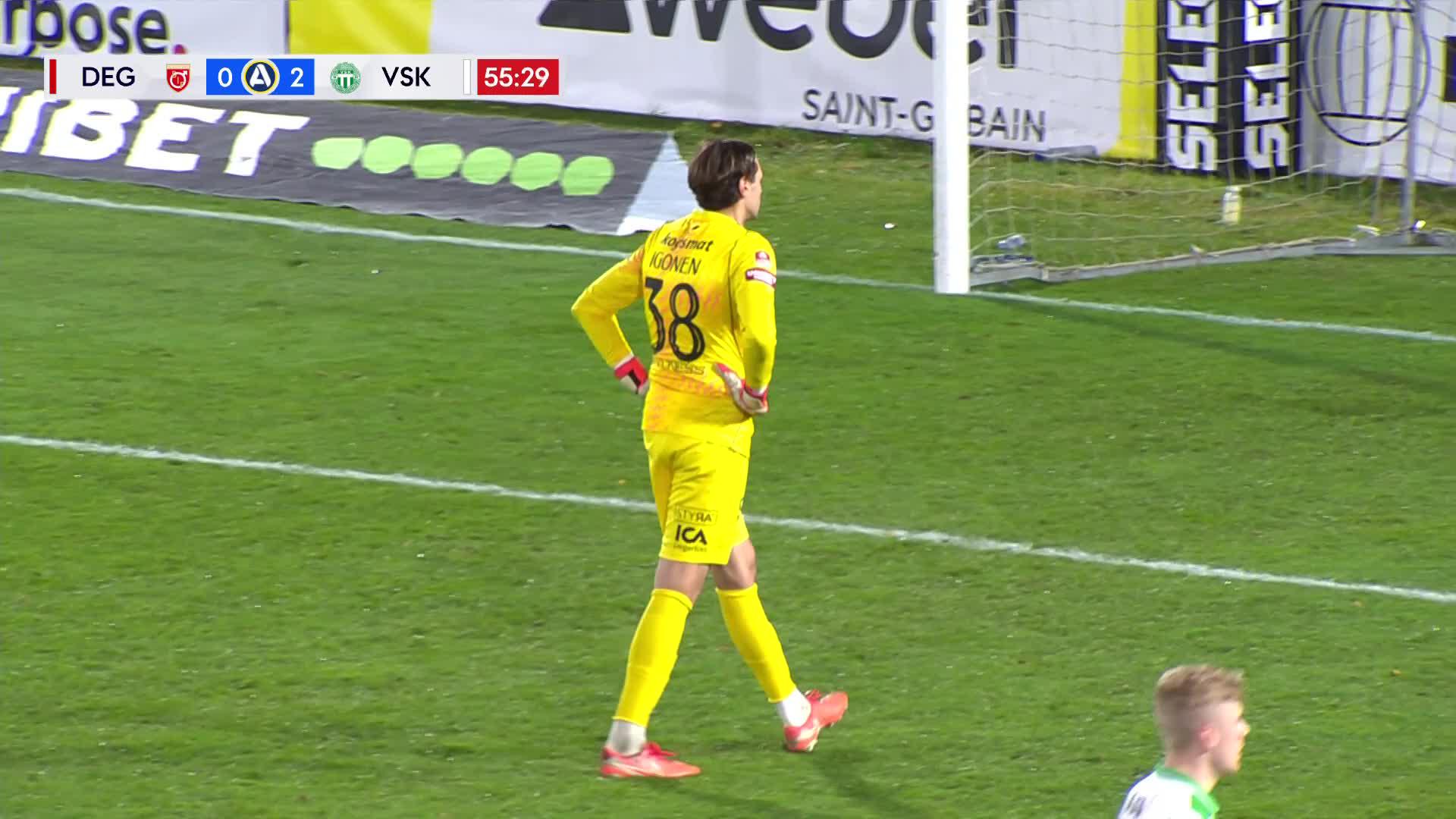 Jens Magnusson setter 2-0 mot Degerfors — Norway