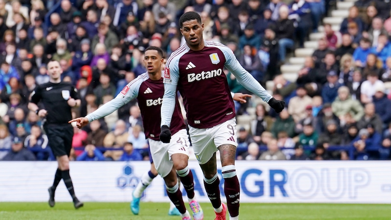 Marcus Rashford sendte Villa til semifinale i FA-cupen