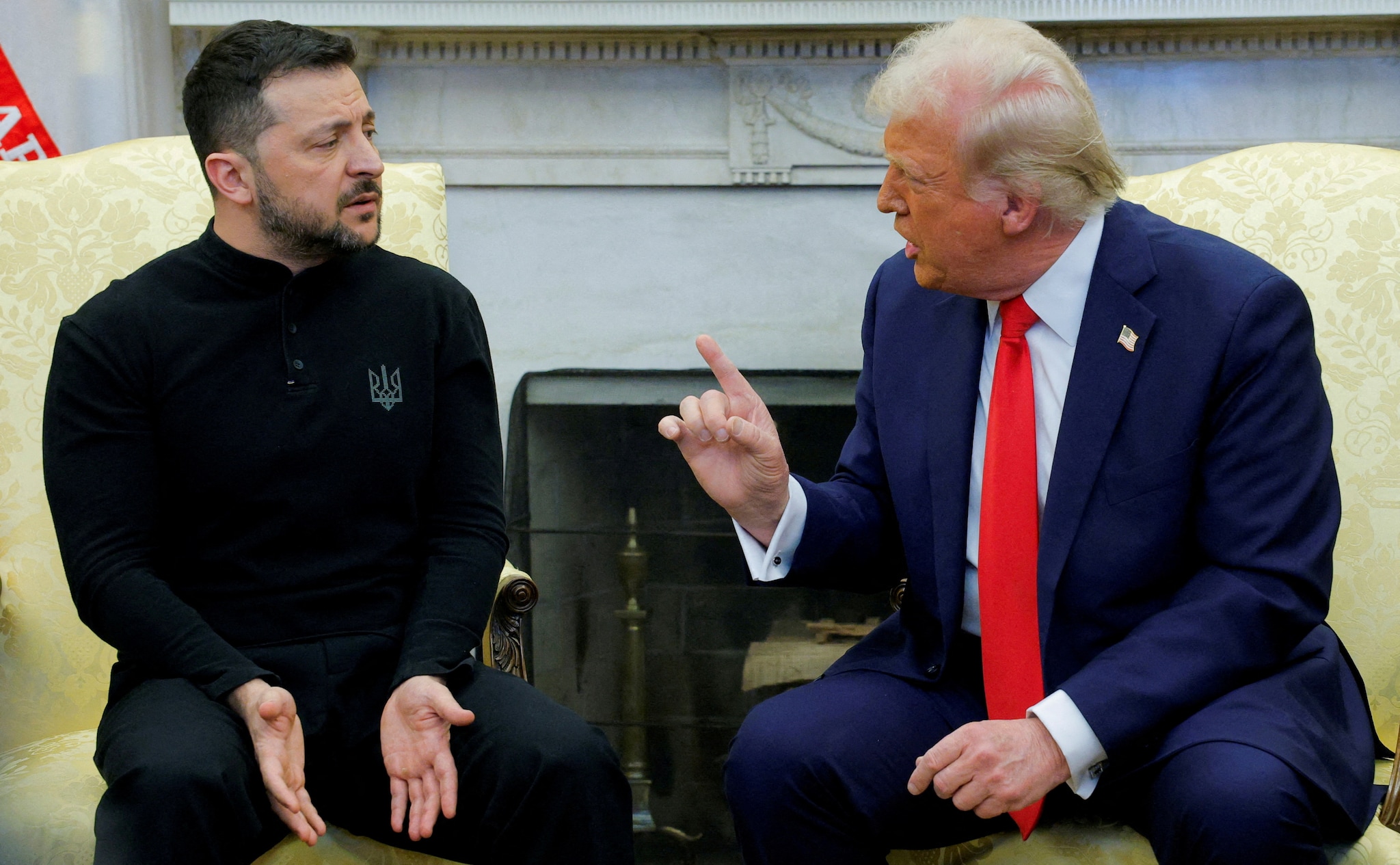 Reaksjoner etter Trump- og Zelenskyj-møtet