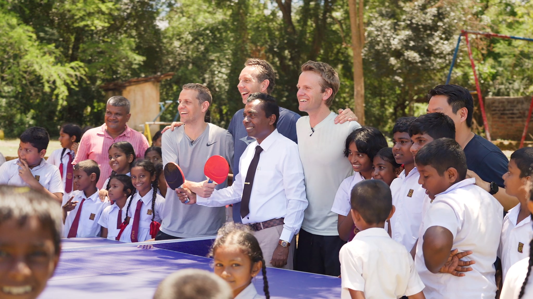 Bordtenniskameratene: Donasjonen