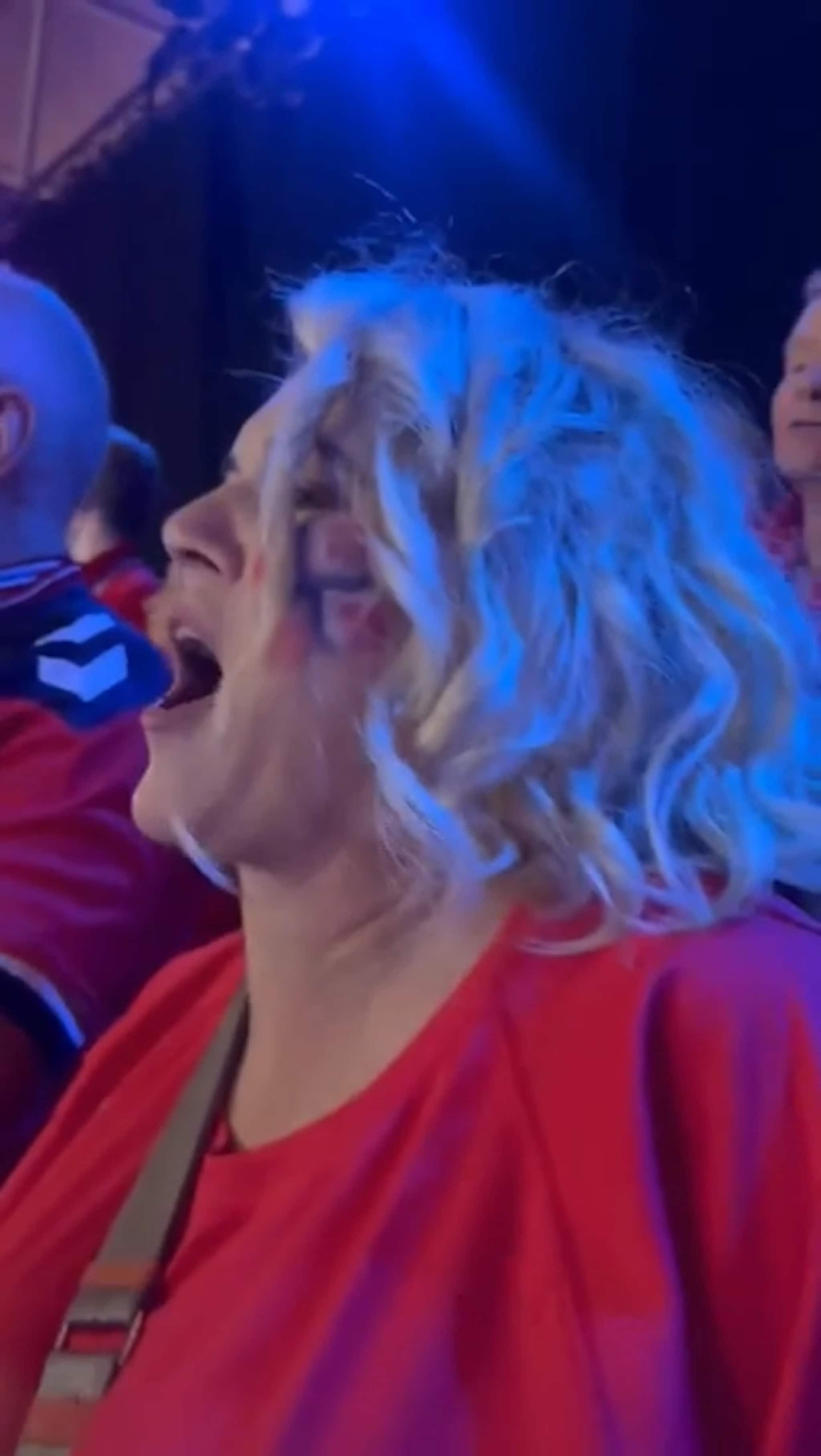 Var til stades under finalen