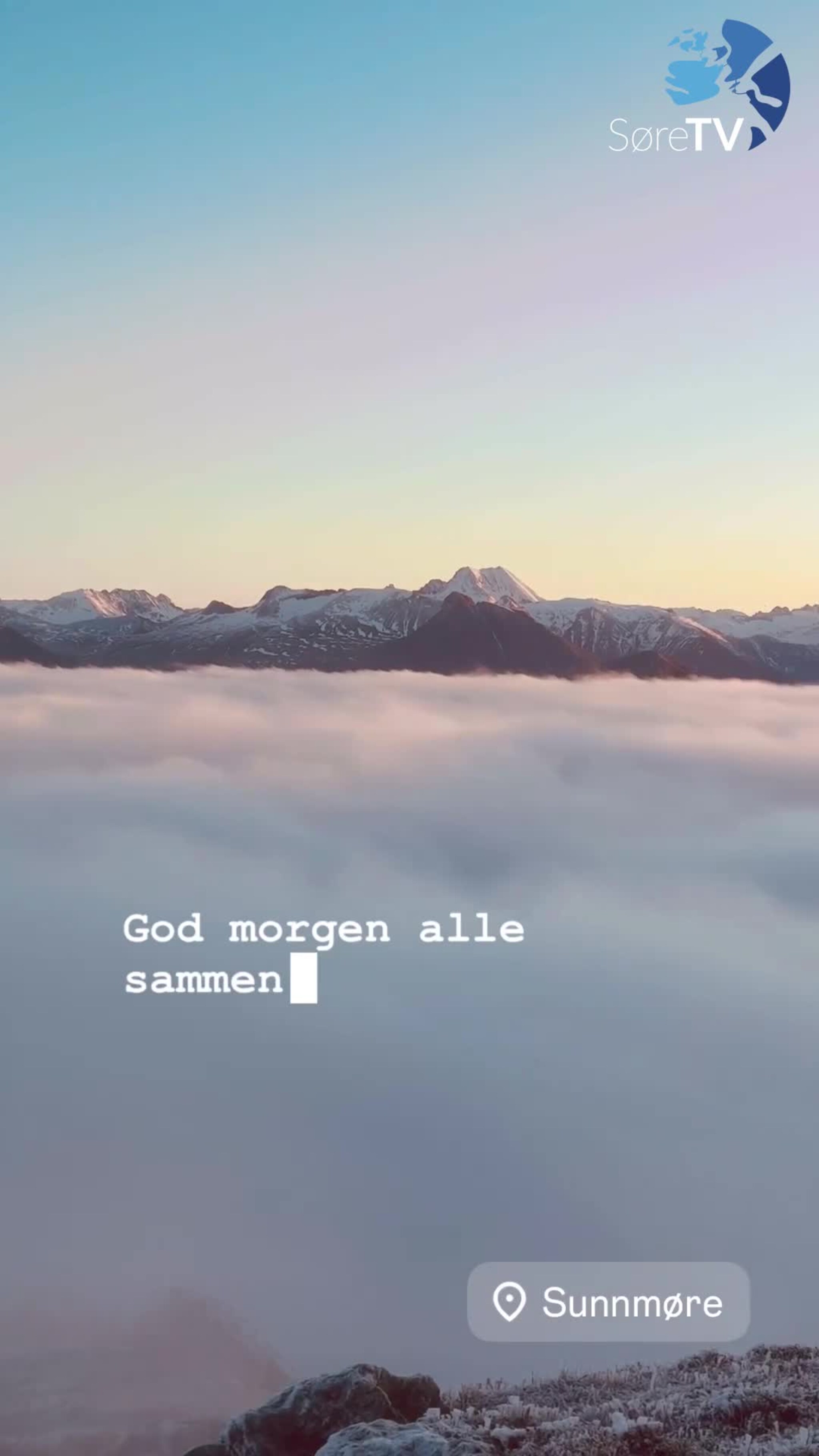 Vintermorgon på Laupsnipa