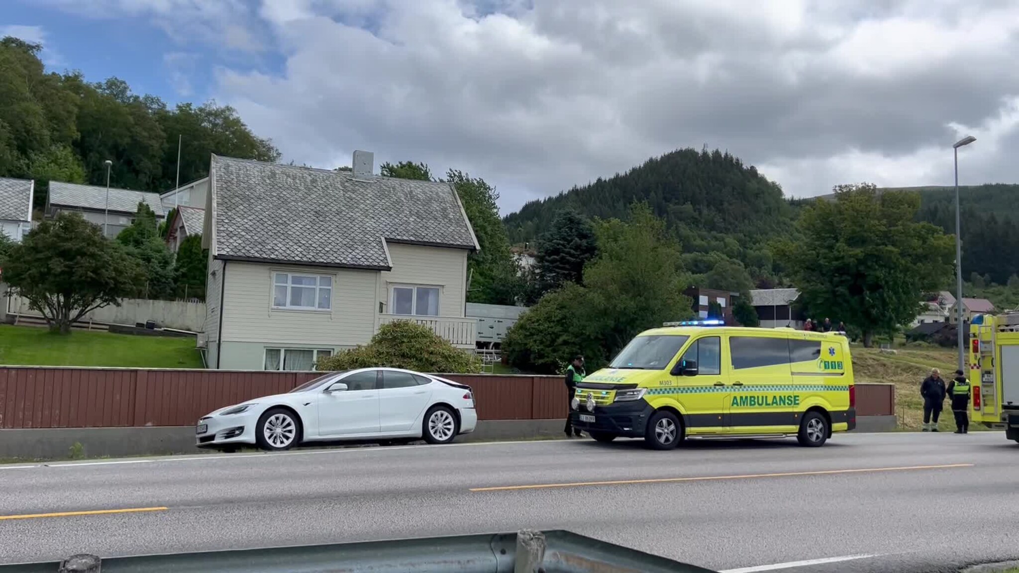 Trafikkuhell i Strandvegen