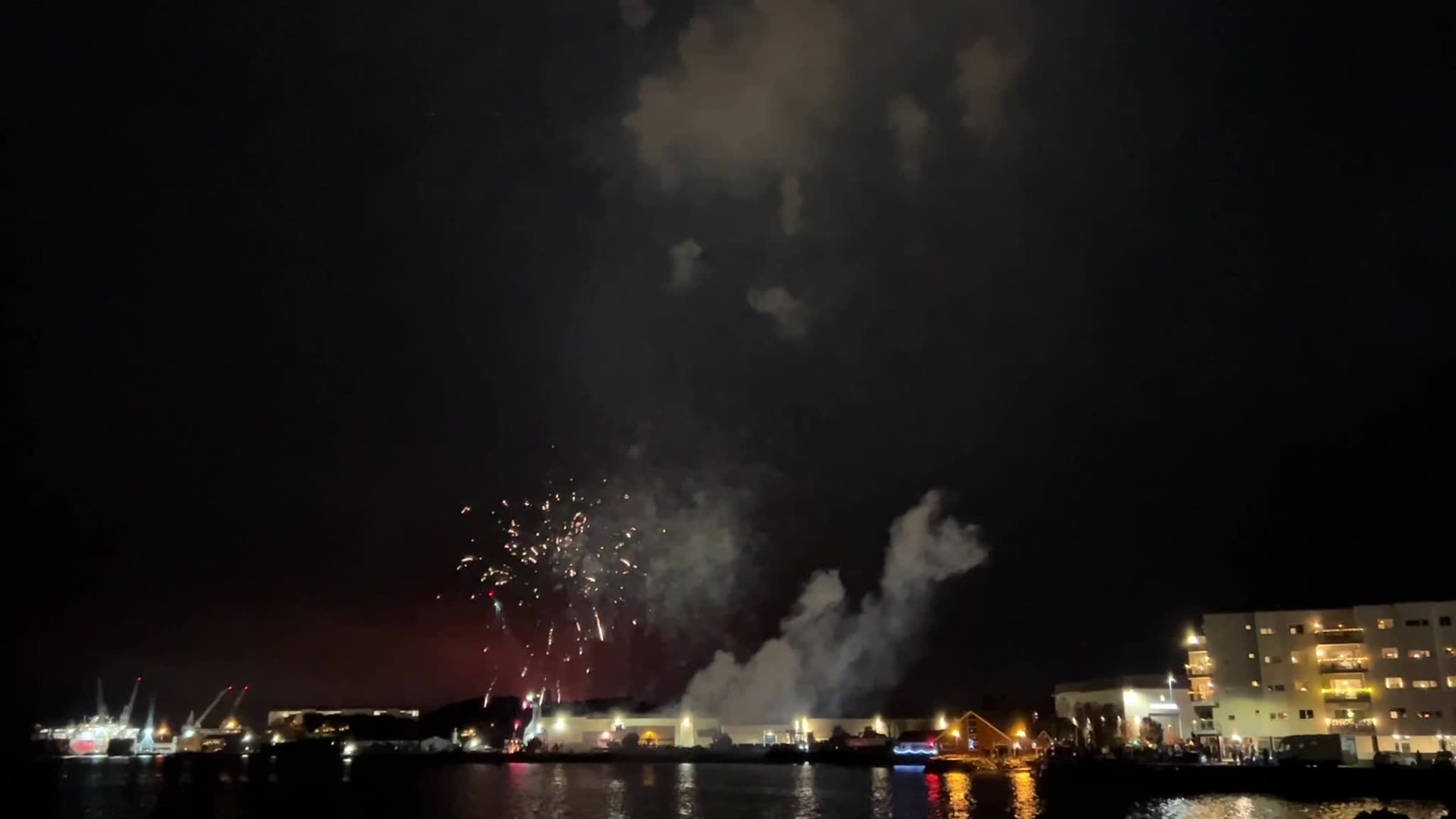 Nyttårsfyrverkeri i Ulsteinvik