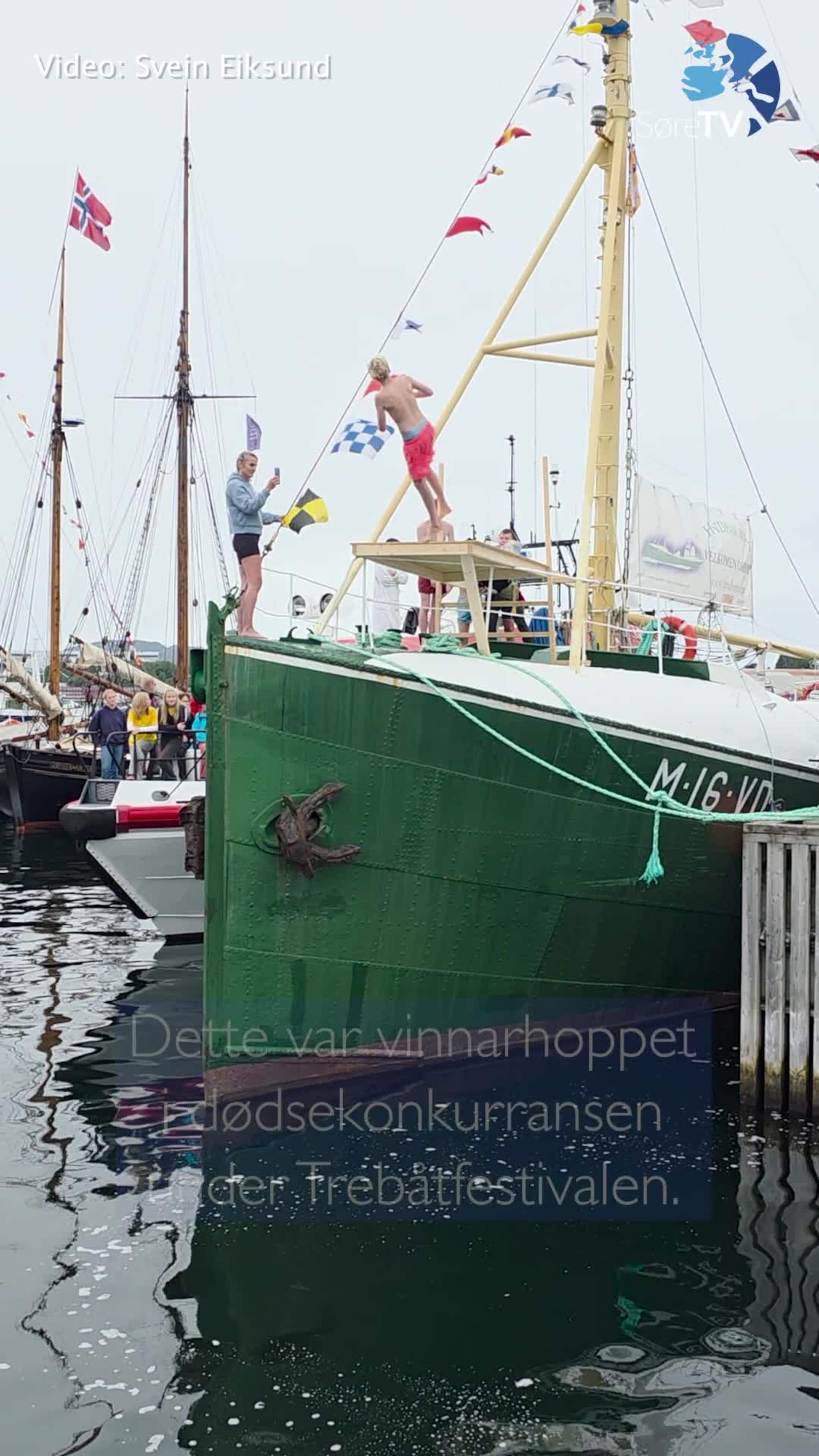 Sjå vinnarhoppet i dødsing
