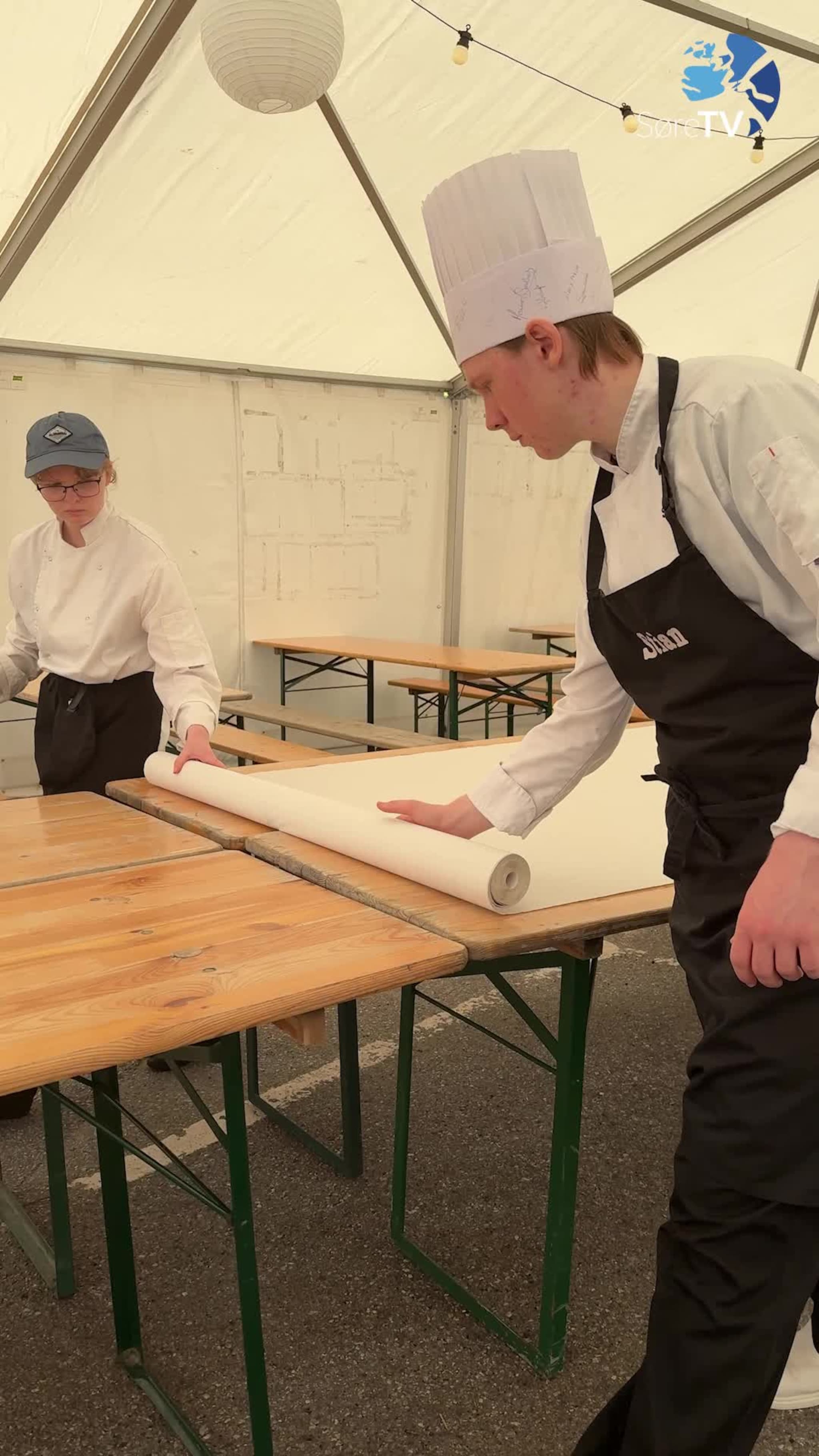 Er dette Noregs lengste rekesmørbrød?