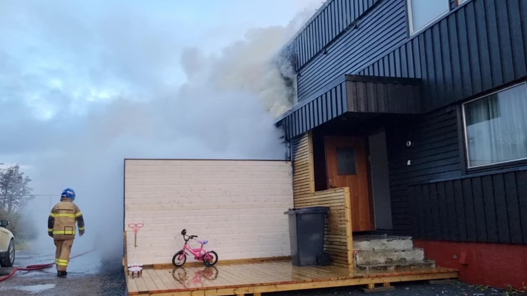 Brann i bolig i Vestmarka på Sortland